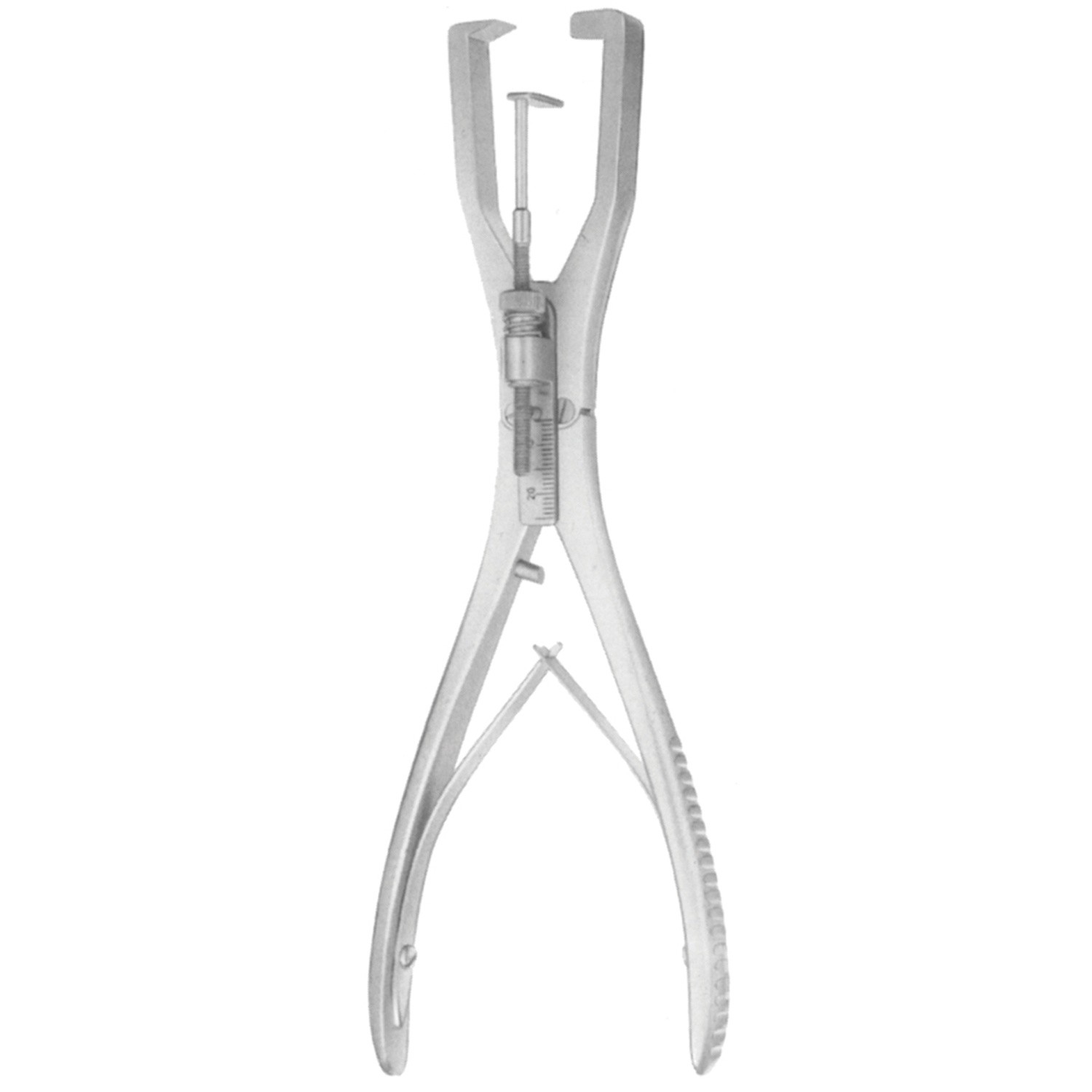 Bone Graft Harvesting Forceps (Graft Cutter), Adjustable Depth Control, 8 3/4" (22.0 Cm), 10.0 Mm Wide (For 9.0 Mm - 12.0 Mm Grafts)
